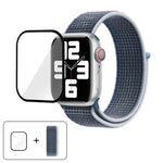Einfaches Nylon-Armband mit 3D-gebogener Folie, für Apple Watch Series 40 mm, Apple Watch Ultra 2/1 49 mm und Apple Watch Series 45 mm