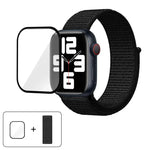 Einfaches Nylon-Armband mit 3D-gebogener Folie, für Apple Watch Series 40 mm, Apple Watch Ultra 2/1 49 mm und Apple Watch Series 45 mm