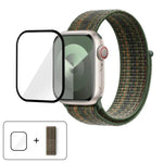 Basic Nylon Loop Watch Band with 3D Curved Film, For Apple Watch Series 41mm, For Apple Watch Series 38mm, For Apple Watch Series 42mm