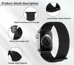 Einfaches Nylon-Armband mit 3D-gebogener Folie, für Apple Watch Series 40 mm, Apple Watch Ultra 2/1 49 mm und Apple Watch Series 45 mm