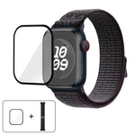 Nylon-Armband mit 3D-gebogener Folie, passend für Apple Watch Series 40 mm, Apple Watch Ultra 2/1 49 mm und Apple Watch Series 45 mm.