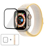 Nylon-Armband mit 3D-gebogener Folie, passend für Apple Watch Series 40 mm, Apple Watch Ultra 2/1 49 mm und Apple Watch Series 45 mm.