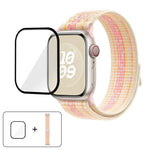 Nylon-Armband mit 3D-gebogener Folie, passend für Apple Watch Series 40 mm, Apple Watch Ultra 2/1 49 mm und Apple Watch Series 45 mm.