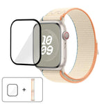 Nylon-Armband mit 3D-gebogener Folie, passend für Apple Watch Series 41 mm, 38 mm und 42 mm