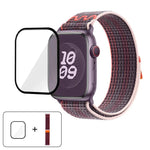 Nylon-Armband mit 3D-gebogener Folie, passend für Apple Watch Series 41 mm, 38 mm und 42 mm