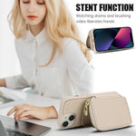 Handytasche mit Umhängeriemen, Reißverschluss und RFID-Schutz, für iPhone 15, für iPhone 14 / 13, für iPhone 14 Pro, für iPhone 14 Pro Max, für iPhone 13 Pro Max, für iPhone 13 Pro