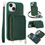 Handytasche mit Umhängeriemen, Reißverschluss und RFID-Schutz, für iPhone 15, für iPhone 14 / 13, für iPhone 14 Pro, für iPhone 14 Pro Max, für iPhone 13 Pro Max, für iPhone 13 Pro
