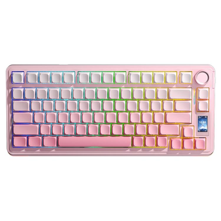 AULA S75 Pro Mechanische Tastatur mit 80 Tasten, Kabel/2.4G/Bluetooth, drei Modi, anpassbarer Farbverlauf