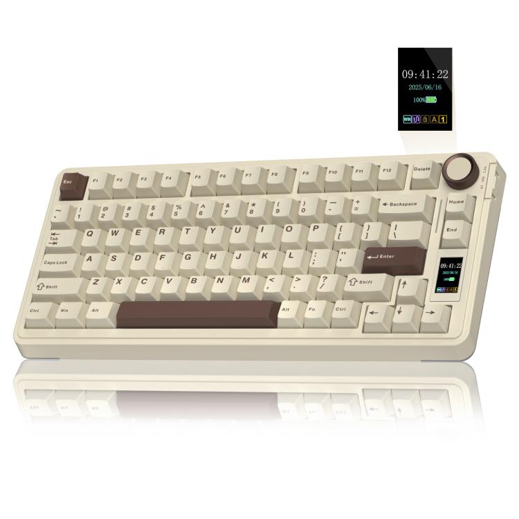 AULA S75 Pro Mechanische Tastatur mit 80 Tasten, Kabel/2.4G/Bluetooth, drei Modi, anpassbarer Farbverlauf