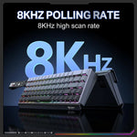 ONIKUMA G69 68 Tasten RGB-Beleuchtung Kabelgebundene Magnetachse Tastatur