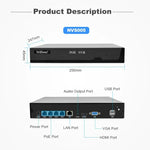 SriHome NVS005-POE065 3MP HD 4-Kanal PoE Kamera Netzwerk-Videorekorder-Kit, 3MP 4-Kanal
