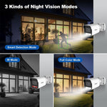 SriHome NVS005-POE065 3MP HD 4-Kanal PoE Kamera Netzwerk-Videorekorder-Kit, 3MP 4-Kanal