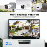 SriHome NVS005-POE065 5MP HD 4-Kanal PoE Kamera Netzwerk-Videorekorder-Kit, 5MP 4-Kanal