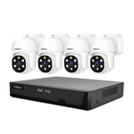 SriHome NVS005-POE030 3MP HD 4-Kanal PoE Kamera Netzwerk-Videorekorder-Kit, 3MP 4-Kanal