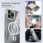 ABEEL MagSafe Magnetischer Farb-Ring Kratzfeste transparente Handyhülle, Für iPhone 13 Pro Max, Für iPhone 13 Pro, Für iPhone 13