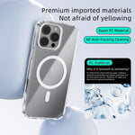 ABEEL MagSafe Magnetischer Farb-Ring Kratzfeste transparente Handyhülle, Für iPhone 13 Pro Max, Für iPhone 13 Pro, Für iPhone 13
