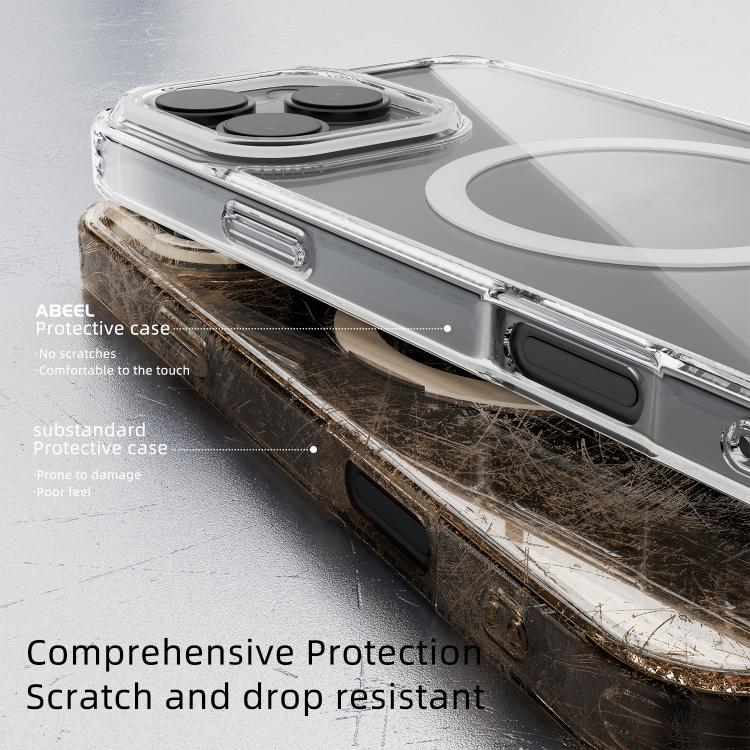 ABEEL MagSafe Magnetischer Farb-Ring Kratzfeste transparente Handyhülle, Für iPhone 13 Pro Max, Für iPhone 13 Pro, Für iPhone 13