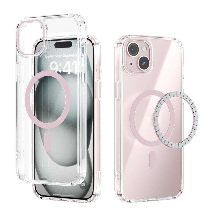 ABEEL MagSafe Magnetischer Farb-Ring Kratzfeste transparente Handyhülle, Für iPhone 13 Pro Max, Für iPhone 13 Pro, Für iPhone 13