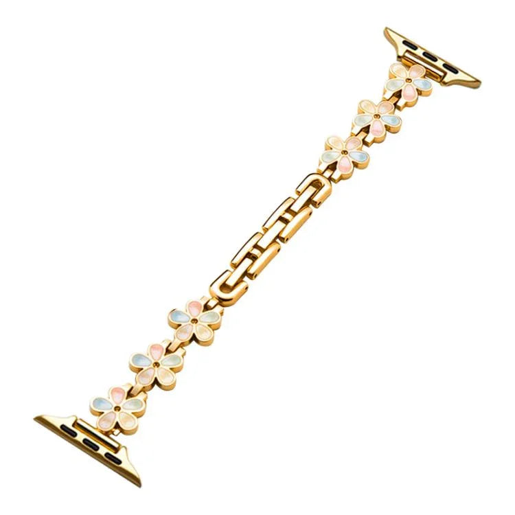 xDfind Sonnenblüten-Metallarmband, für Apple Watch 42 / 44 / 45 / 46 / 49 mm, für Apple Watch 38 / 40 / 41 / S10 42 mm