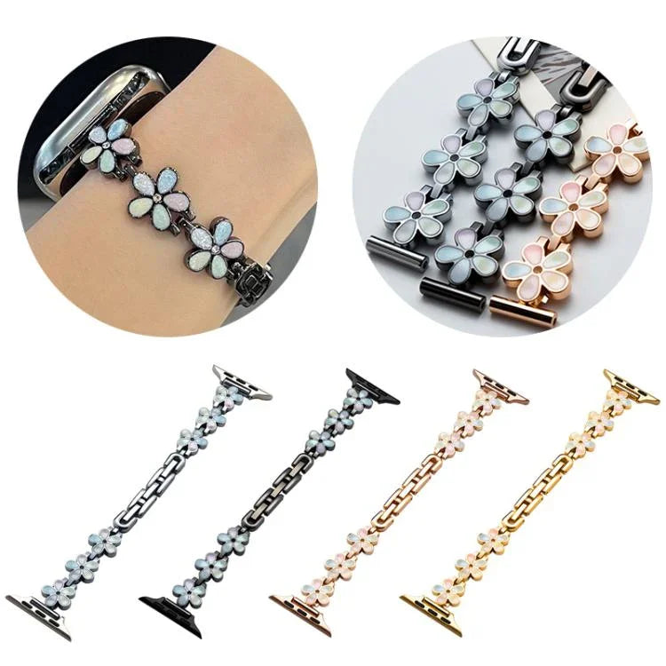 xDfind Sonnenblüten-Metallarmband, für Apple Watch 42 / 44 / 45 / 46 / 49 mm, für Apple Watch 38 / 40 / 41 / S10 42 mm