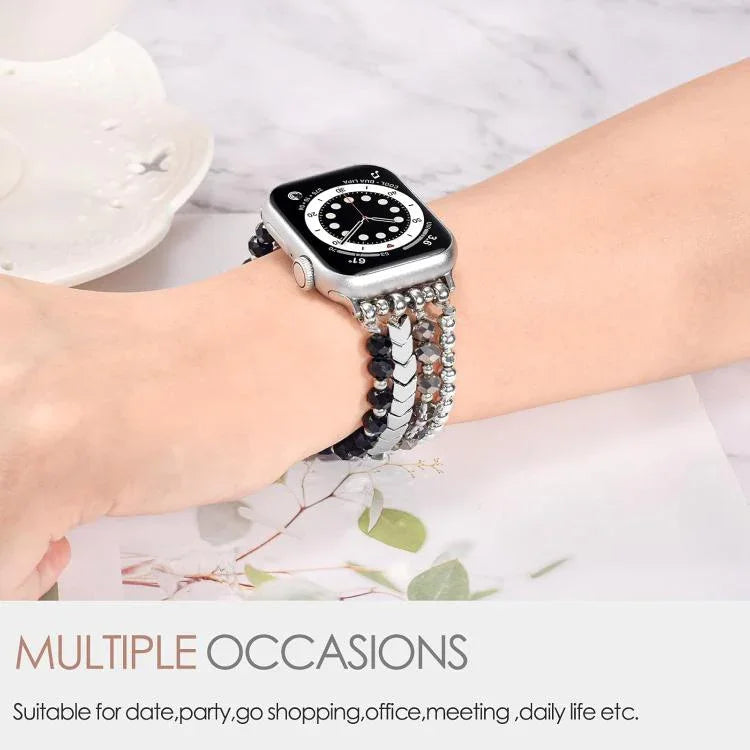 xDfind Arrow Kristallperlen-Metallarmband, für Apple Watch 42 / 44 / 45 / 46 / 49 mm, für Apple Watch 38 / 40 / 41 / S10 42 mm