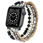 xDfind Arrow Kristallperlen-Metallarmband, für Apple Watch 42 / 44 / 45 / 46 / 49 mm, für Apple Watch 38 / 40 / 41 / S10 42 mm