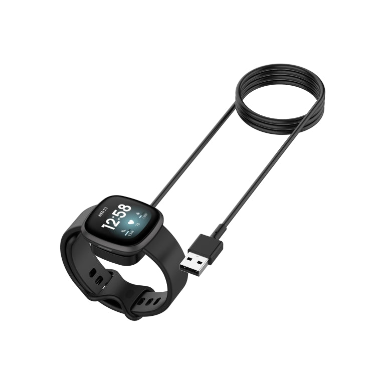 For Fitbit Versa 3 / Fitbit Sense Smart Watch Portable Magnetic Cradle Charger USB Charging Cable, 1m, 30cm