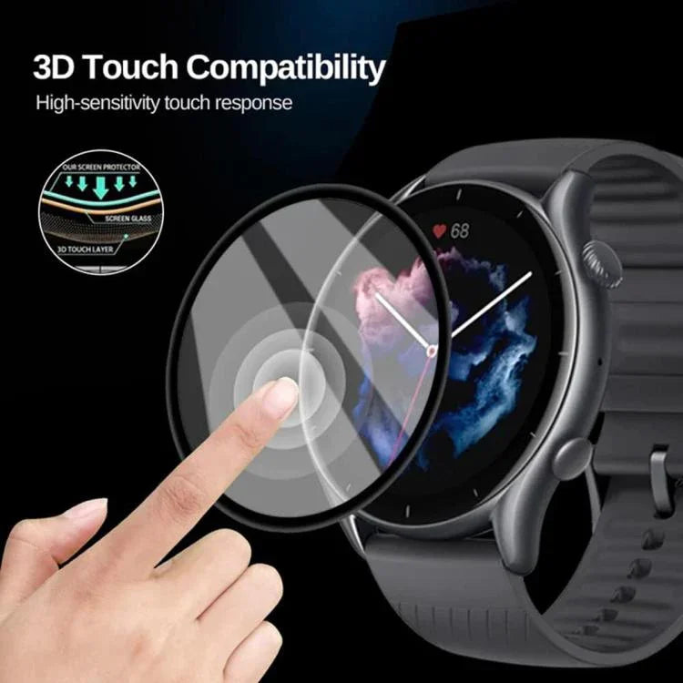 Silikon-Uhrenarmband mit Schmetterlingsverschluss und 3D-gebogener Folie, für Google Pixel Watch 3 (45 mm), Google Pixel Watch 3 (41 mm), Google Pixel Watch 2 und Google Pixel Watch