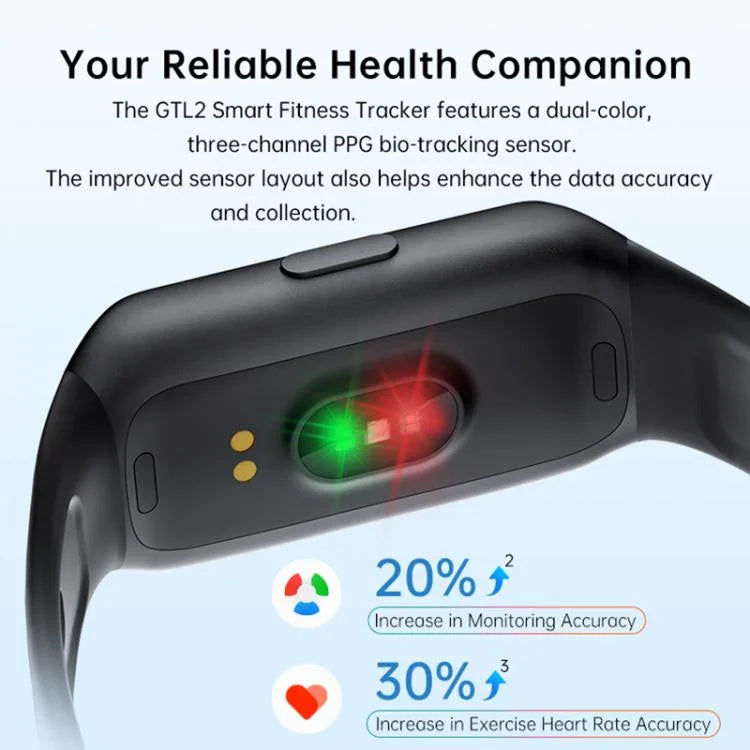 GTL2 Fitness-Tracker mit 1,47-Zoll-TFT-Bildschirm, Smart-Armband mit Unterstützung für Herzfrequenzmessung