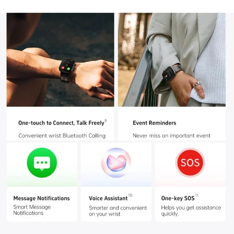 GTS8 Fitness-Tracker-Smartwatch mit 1,95 Zoll AMOLED-Bildschirm und Unterstützung für Herzfrequenzmessung
