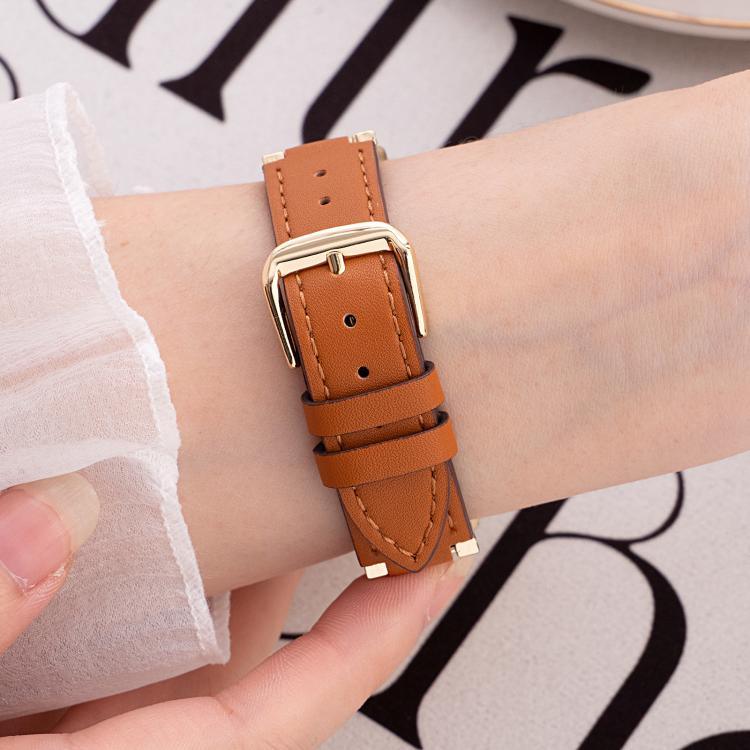 xDfind V-förmiges Hybrid-Armband aus Metall und Leder, für Apple Watch 42 / 44 / 45 / 46 / 49 mm, für Apple Watch 38 / 40 / 41 / S10 42 mm