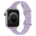 xDfind Silikon-Armband mit Schmetterlingsverschluss, passend für Apple Watch 42 / 44 / 45 / 46 / 49 mm, Apple Watch 38 / 40 / 41 / S10 42 mm