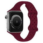 xDfind Silikon-Armband mit Schmetterlingsverschluss, passend für Apple Watch 42 / 44 / 45 / 46 / 49 mm, Apple Watch 38 / 40 / 41 / S10 42 mm