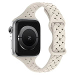 xDfind Silikon-Armband mit Schmetterlingsverschluss, passend für Apple Watch 42 / 44 / 45 / 46 / 49 mm, Apple Watch 38 / 40 / 41 / S10 42 mm