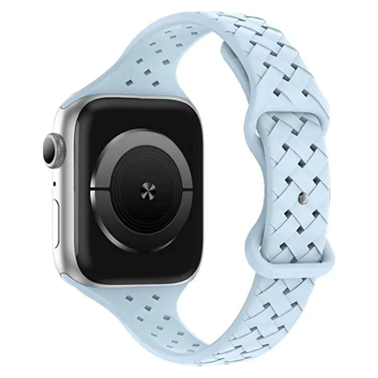 xDfind Silikon-Armband mit Schmetterlingsverschluss, passend für Apple Watch 42 / 44 / 45 / 46 / 49 mm, Apple Watch 38 / 40 / 41 / S10 42 mm