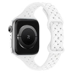 xDfind Silikon-Armband mit Schmetterlingsverschluss, passend für Apple Watch 42 / 44 / 45 / 46 / 49 mm, Apple Watch 38 / 40 / 41 / S10 42 mm