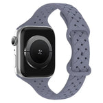 xDfind Silikon-Armband mit Schmetterlingsverschluss, passend für Apple Watch 42 / 44 / 45 / 46 / 49 mm, Apple Watch 38 / 40 / 41 / S10 42 mm