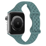 xDfind Silikon-Armband mit Schmetterlingsverschluss, passend für Apple Watch 42 / 44 / 45 / 46 / 49 mm, Apple Watch 38 / 40 / 41 / S10 42 mm