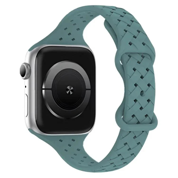 xDfind Silikon-Armband mit Schmetterlingsverschluss, passend für Apple Watch 42 / 44 / 45 / 46 / 49 mm, Apple Watch 38 / 40 / 41 / S10 42 mm