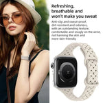 xDfind Silikon-Armband mit Schmetterlingsverschluss, passend für Apple Watch 42 / 44 / 45 / 46 / 49 mm, Apple Watch 38 / 40 / 41 / S10 42 mm