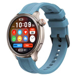 xDfind Black Buckle Silicone Watch Band, For Amazfit Balance