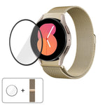 Milanese Magnetic Stainless Steel Watch Band with 3D Curved Film, For Samsung Galaxy Watch FE 40mm, For Samsung Galaxy Watch7 44mm, For Samsung Galaxy Watch7 40mm, For Samsung Galaxy Watch6 Classic 47mm, For Samsung Galaxy Watch6 44mm                  ...