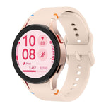 Schlichte Nähte Silikon Uhrenarmband mit 3D gebogenem Film, Für Samsung Galaxy Watch FE 40mm, Für Samsung Galaxy Watch7 44mm, Für Samsung Galaxy Watch7 40mm, Für Samsung Galaxy Watch6 Classic 47mm