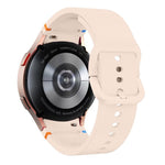 Schlichte Nähte Silikon Uhrenarmband mit 3D gebogenem Film, Für Samsung Galaxy Watch6 44mm, Für Samsung Galaxy Watch6 40mm, Für Samsung Galaxy Watch6 Classic 43mm, Für Samsung Galaxy Watch5 44mm