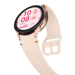 Schlichte Nähte Silikon Uhrenarmband mit 3D gebogenem Film, Für Samsung Galaxy Watch6 44mm, Für Samsung Galaxy Watch6 40mm, Für Samsung Galaxy Watch6 Classic 43mm, Für Samsung Galaxy Watch5 44mm