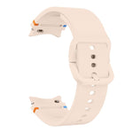 Schlichte Nähte Silikon Uhrenarmband mit 3D gebogenem Film, Für Samsung Galaxy Watch5 Pro 45mm, Für Samsung Galaxy Watch5 40mm, Für Samsung Galaxy Watch4 44mm, Für Samsung Galaxy Watch4 40mm