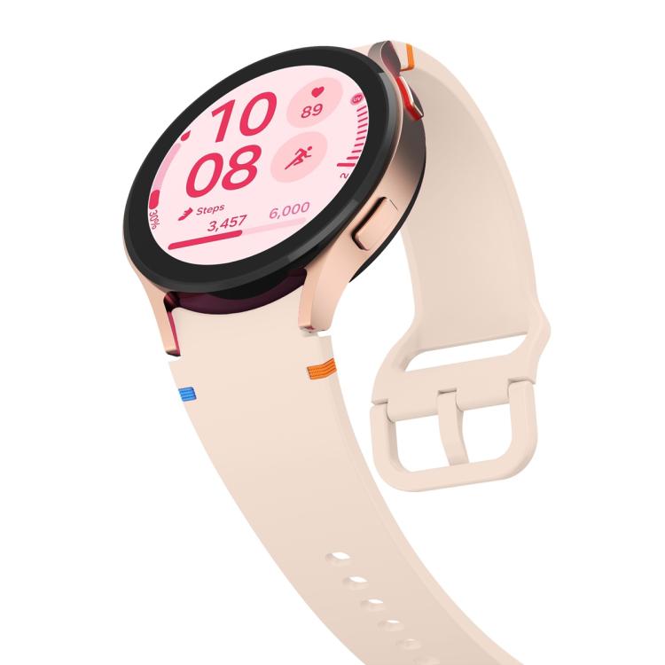 Plain Stitching Silicone Watch Band with 3D Curved Film, For Samsung Galaxy Watch4 Classic 46mm, For Samsung Galaxy Watch4 Classic 42mm, For Samsung Galaxy Watch5 Active 40mm, For Samsung Galaxy Watch5 Active 44mm