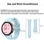 Schlichte Nähte Silikon Uhrenarmband mit 3D gebogenem Film, Für Samsung Galaxy Watch5 Pro 45mm, Für Samsung Galaxy Watch5 40mm, Für Samsung Galaxy Watch4 44mm, Für Samsung Galaxy Watch4 40mm