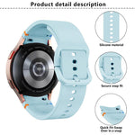 Schlichte Nähte Silikon Uhrenarmband mit 3D gebogenem Film, Für Samsung Galaxy Watch5 Pro 45mm, Für Samsung Galaxy Watch5 40mm, Für Samsung Galaxy Watch4 44mm, Für Samsung Galaxy Watch4 40mm