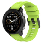 xDfind Black Buckle Solid Color Silicone Watch Band, For Garmin Forerunner 955